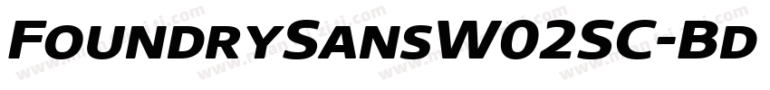 FoundrySansW02SC-Bd Regular字体转换